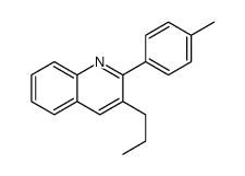 2-(4-methylphenyl)-3-propylquinoline结构式