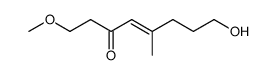 8-hydroxy-1-methoxy-5-methyl-oct-4-en-3-one Structure