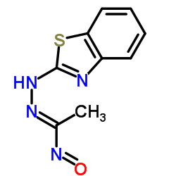 Acetaldehyde, 1-nitroso-, 2-benzothiazolylhydrazone (9CI)结构式