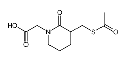 3-[(acetylthio)methyl]-2-oxo-1-piperidineacetic acid结构式