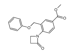 methyl 4-(2-oxoazetidin-1-yl)-3-(phenoxymethyl)benzoate结构式