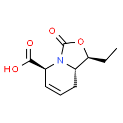 3H-Oxazolo[3,4-a]pyridine-5-carboxylicacid,1-ethyl-1,5,8,8a-tetrahydro-3-oxo-,(1S,5S,8aS)-(9CI) structure