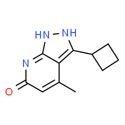 6H-Pyrazolo[3,4-b]pyridin-6-one,3-cyclobutyl-1,2-dihydro-4-methyl-(9CI)结构式