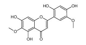 2',4',5,7-tetrahydroxy-5',6-dimethoxyflavone结构式