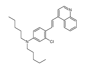 3-chloro-N,N-dipentyl-4-(2-quinolin-4-ylethenyl)aniline Structure