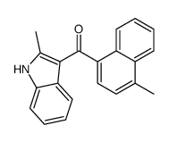 (2-methyl-1H-indol-3-yl)-(4-methylnaphthalen-1-yl)methanone结构式