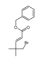 benzyl 5-bromo-4,4-dimethylpent-2-enoate结构式
