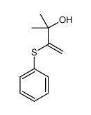 2-methyl-3-phenylsulfanylbut-3-en-2-ol结构式