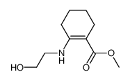 methyl 2-((2-hydroxyethyl)amino)cyclohex-1-ene-1-carboxylate结构式