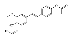 acetic acid,[4-[2-(4-hydroxy-3-methoxyphenyl)ethenyl]phenyl] acetate结构式