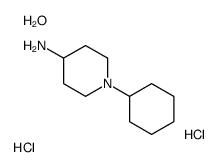 1-CYCLOHEXYLPIPERIDIN-4-AMINE, DIHYDROCHLORIDE HYDRATE结构式