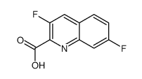 3,7-difluoroquinoline-2-carboxylic acid Structure