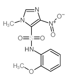 N-(2-methoxyphenyl)-3-methyl-5-nitro-imidazole-4-sulfonamide Structure