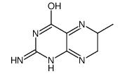 4(3H)-Pteridinone,2,6,7,8-tetrahydro-2-imino-6-methyl-(9CI) Structure