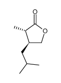 (4S)-isobutyl-(3S)-methyldihydrofuran-2-one结构式