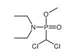 N-[dichloromethyl(methoxy)phosphoryl]-N-ethylethanamine结构式