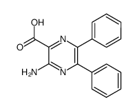 3-amino-5,6-diphenyl-pyrazine-2-carboxylic acid Structure
