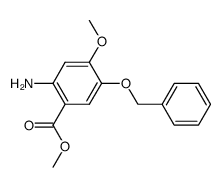 Methyl 2-amino-4-methoxy-5-(phenylmethoxy)benzoate Structure
