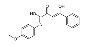 4-hydroxy-N-(4-methoxyphenyl)-2-oxo-4-phenylbut-3-enamide Structure