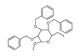(2S,3S,4S,5R,6S)-3,4,5-tris(benzyloxy)-2-(iodomethyl)-6-Methoxytetrahydro-2H-pyran Structure