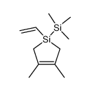 4-trimethyl-4-vinyl-4-sila-1,2-dimethylcyclopentene Structure