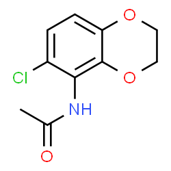 1,4-Benzodioxan,5-acetamido-6-chloro- (5CI)结构式