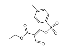 ethyl 2-formyl-3-(tosyloxy)acrylate Structure