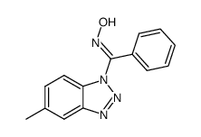 1-benzohydroximoyl-5-methylbenzotriazole结构式