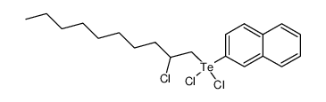 2-chloro-1-decyl-2-naphthyltellurium dichloride Structure