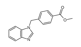 4-benzoimidazol-1-ylmethyl-benzoic acid methyl ester结构式