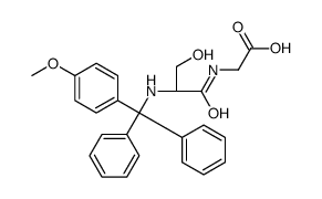 2-[[(2S)-3-hydroxy-2-[[(4-methoxyphenyl)-diphenylmethyl]amino]propanoyl]amino]acetic acid Structure