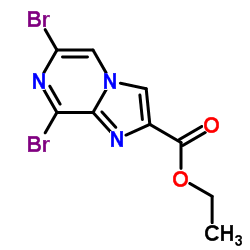 6,8-二溴咪唑并[1,2-a]吡嗪-2-羧酸乙酯？结构式