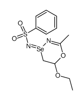 N-[6-Ethoxy-2-methyl-5,6-dihydro-4λ4-[1,4,3]oxaselenazin-(4Z)-ylidene]-benzenesulfonamide结构式