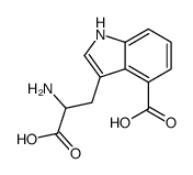 3-(2-amino-2-carboxyethyl)-1H-indole-4-carboxylic acid Structure