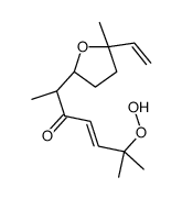 (E,2S)-2-[(5R)-5-ethenyl-5-methyloxolan-2-yl]-6-hydroperoxy-6-methylhept-4-en-3-one结构式