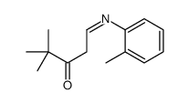 4,4-dimethyl-1-(2-methylphenyl)iminopentan-3-one Structure