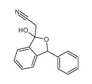 2-(1-hydroxy-3-phenyl-3H-2-benzofuran-1-yl)acetonitrile Structure