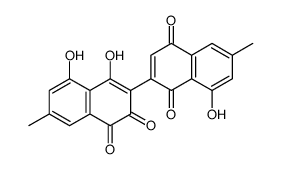 4,5-dihydroxy-3-(8-hydroxy-6-methyl-1,4-dioxonaphthalen-2-yl)-7-methylnaphthalene-1,2-dione Structure