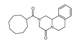 2-cyclooctanecarbonyl-1,2,3,6,7,11b-hexahydro-pyrazino[2,1-a]isoquinolin-4-one结构式