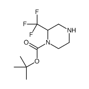 2-Trifluoromethyl-piperazine-1-carboxylic acid tert-butyl ester Structure