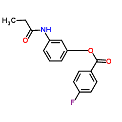 3-(Propionylamino)phenyl 4-fluorobenzoate Structure
