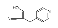 4-Pyridinepropanenitrile, α-(hydroxymethylene) Structure