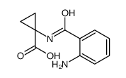 1-[(2-aminobenzoyl)amino]cyclopropane-1-carboxylic acid结构式