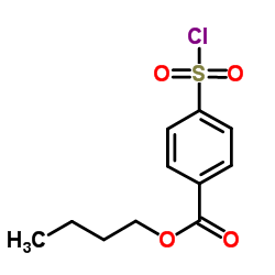 Butyl 4-(chlorosulfonyl)benzoate Structure