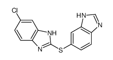 2-(3H-benzimidazol-5-ylsulfanyl)-6-chloro-1H-benzimidazole结构式
