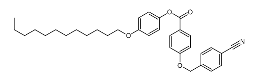 (4-dodecoxyphenyl) 4-[(4-cyanophenyl)methoxy]benzoate Structure