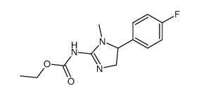 [5-(4-Fluoro-phenyl)-1-methyl-4,5-dihydro-1H-imidazol-2-yl]-carbamic acid ethyl ester结构式