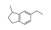 6-ethyl-1-methyl-2,3-dihydro-1H-indene结构式