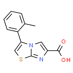 3-(2-METHYLPHENYL)IMIDAZO[2,1-B]THIAZOLE-6-CARBOXYLIC ACID结构式