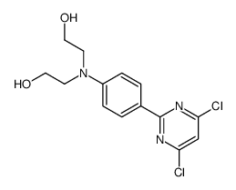 2-[4-(4,6-dichloropyrimidin-2-yl)-N-(2-hydroxyethyl)anilino]ethanol结构式